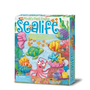 4M Mould & Paint Sealife, Plaster Fridge Magnets and Pins