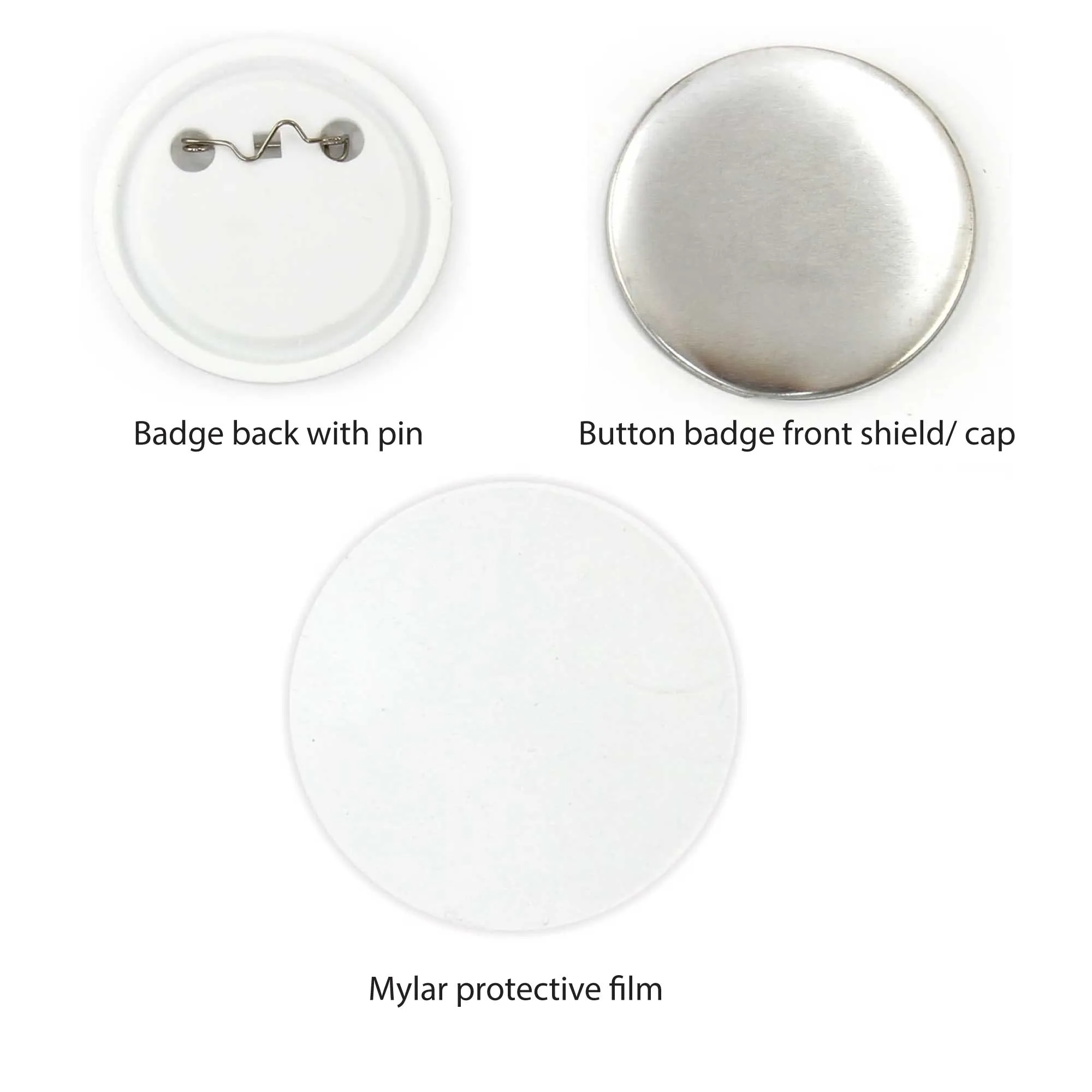 500x Button Badges 58mm | Craft DIY Hobby Accessory for Badge Making