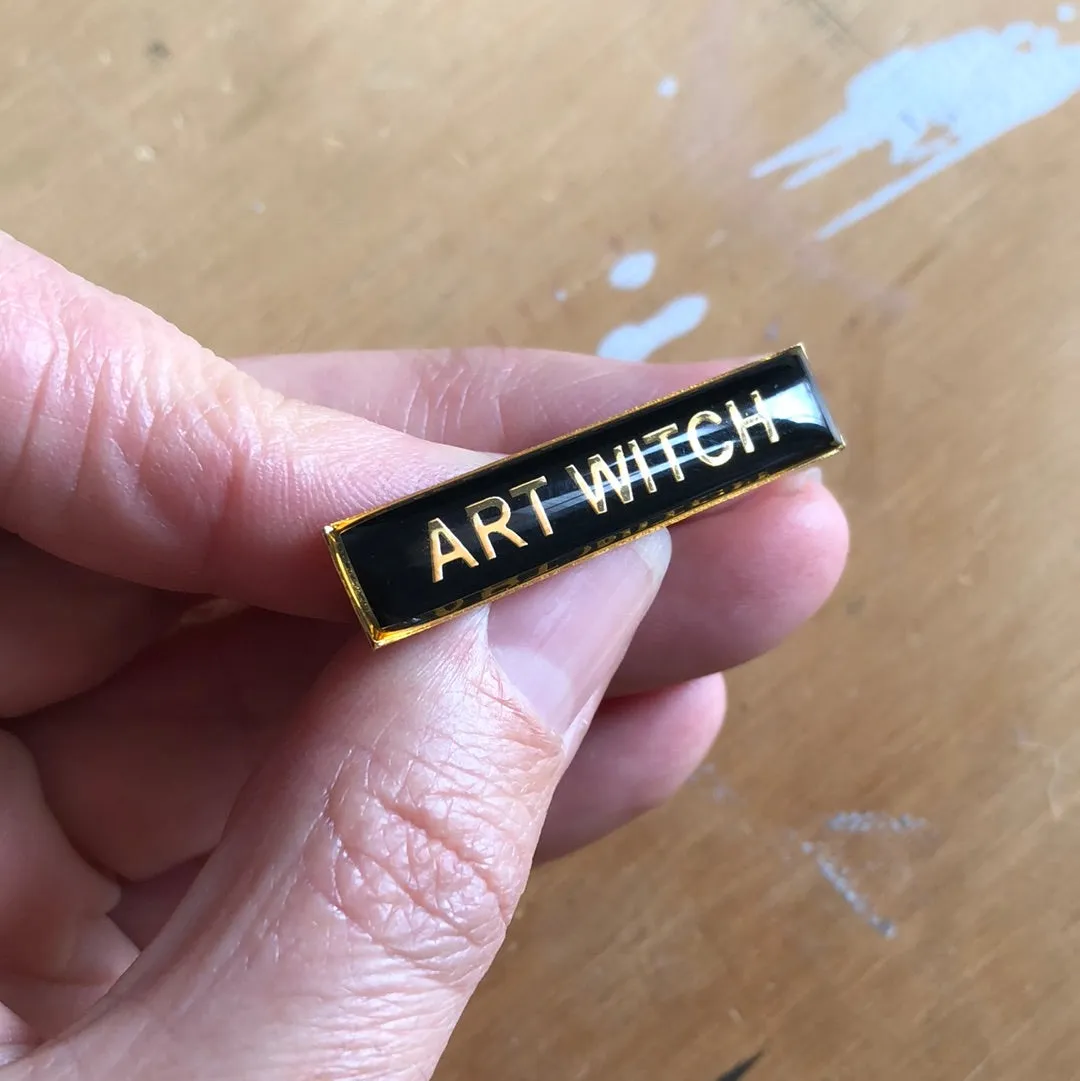 “ART WITCH” LAPEL BADGE