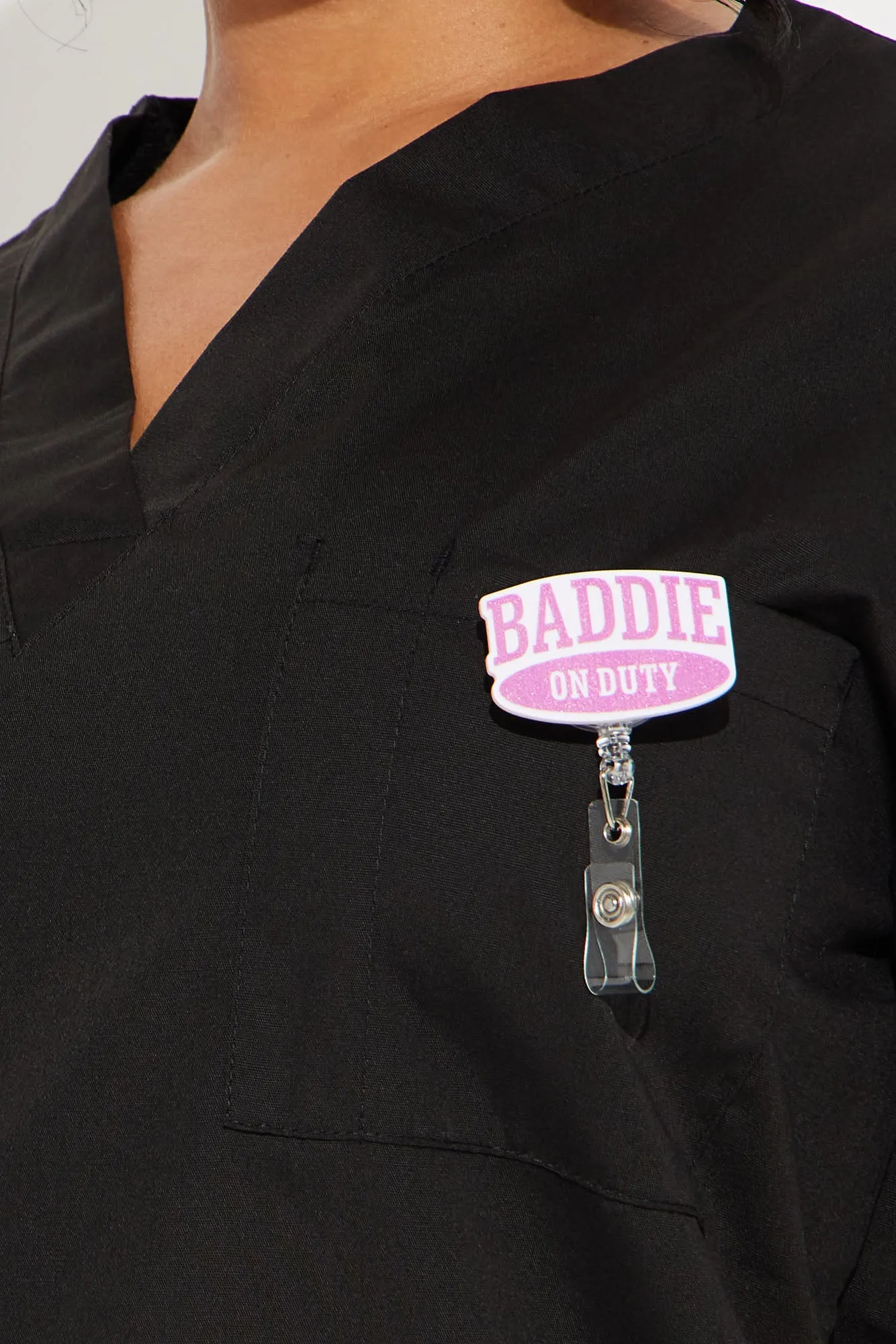 Baddie On Duty 2 Piece Nurse Badge - Multi Color