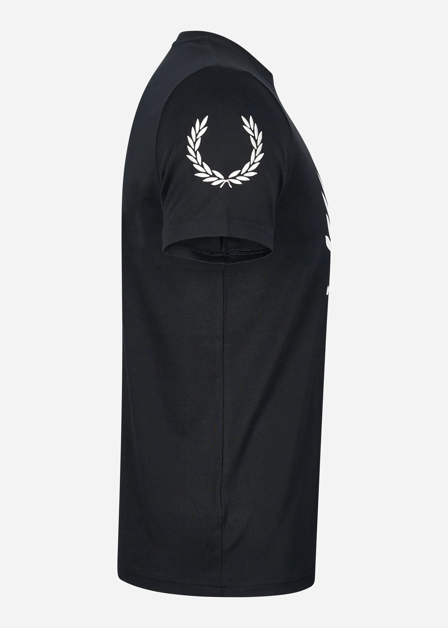 Badge detail t-shirt - black