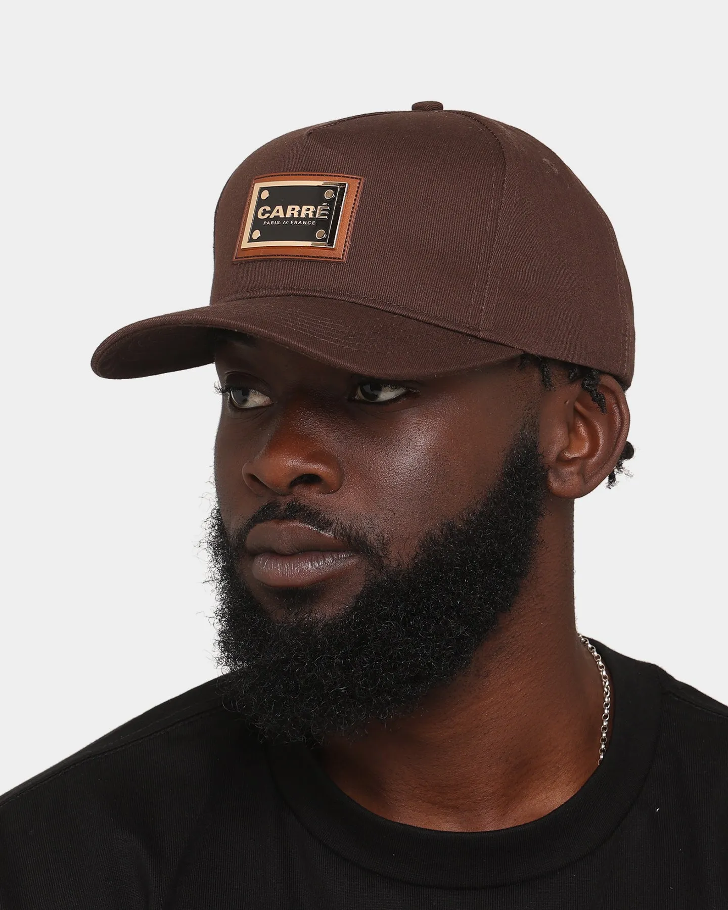 Carre Le Plaque Strapback Dark Brown