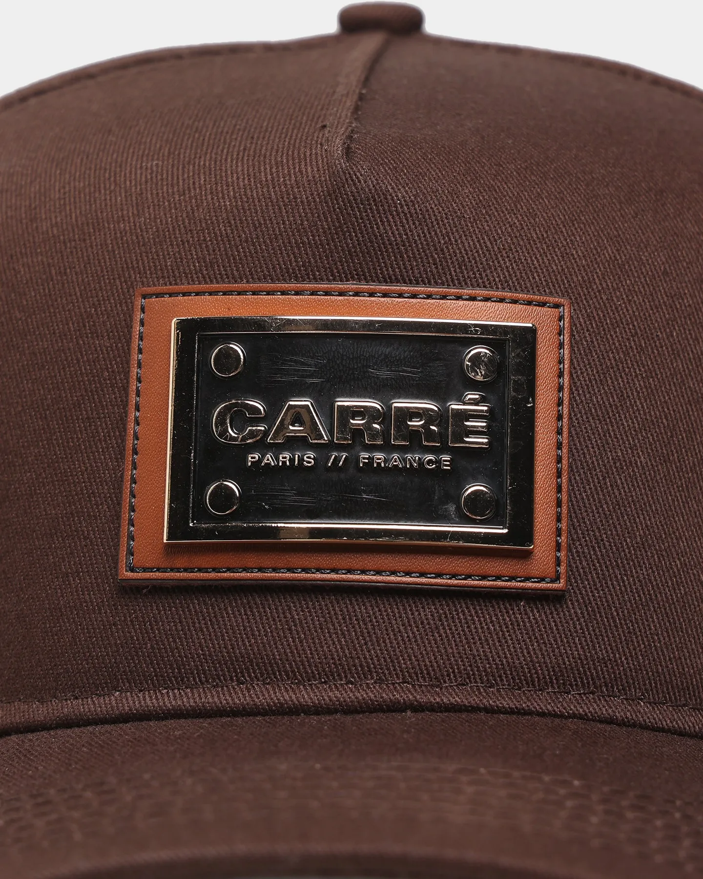 Carre Le Plaque Strapback Dark Brown