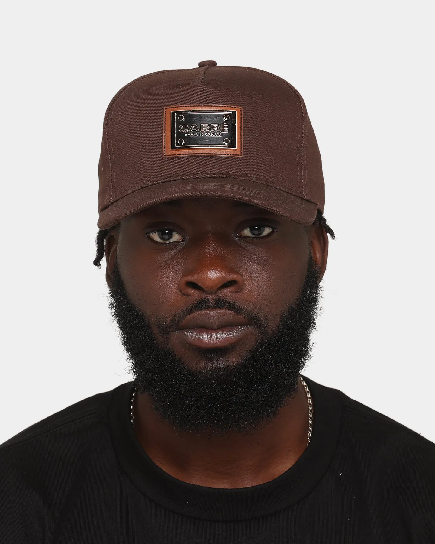 Carre Le Plaque Strapback Dark Brown