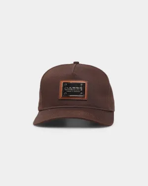 Carre Le Plaque Strapback Dark Brown