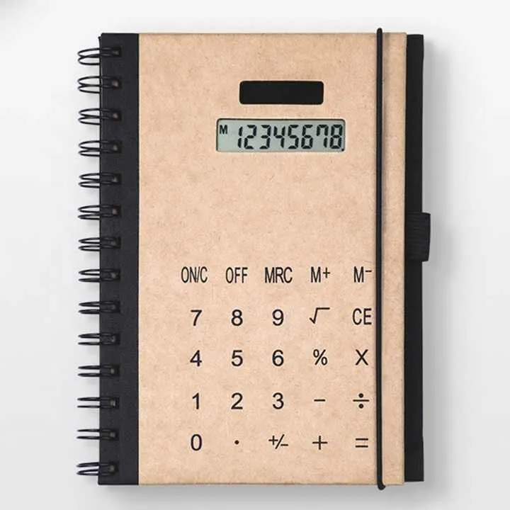 Customized logo Notebook Calculator-دفتر ملاحظات