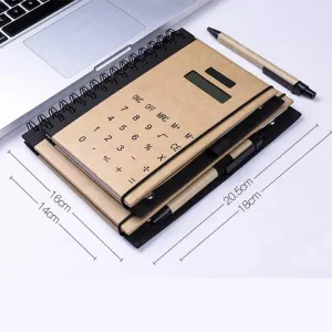 Customized logo Notebook Calculator-دفتر ملاحظات