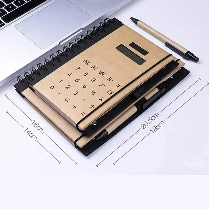 Customized logo Notebook Calculator-دفتر ملاحظات