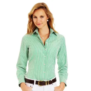 Elly T-Green/White Stripe