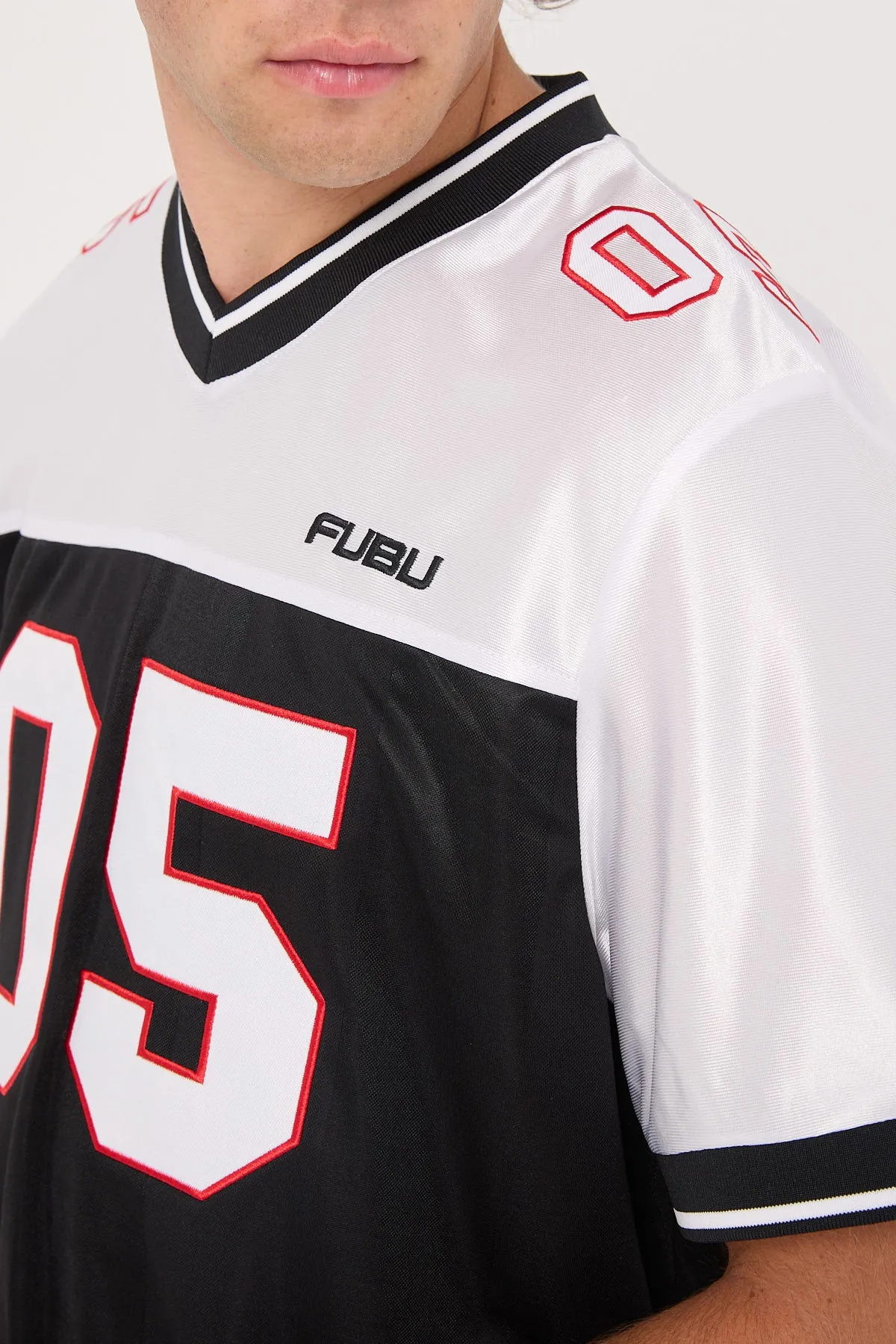 Fubu Corporate Football Jersey Black/White/Red