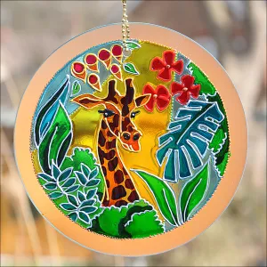 Giraffe Art Jungle Sun Catcher