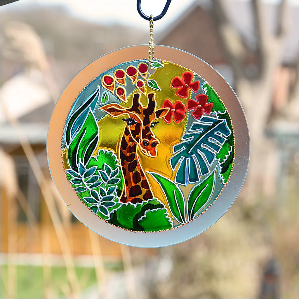 Giraffe Art Jungle Sun Catcher