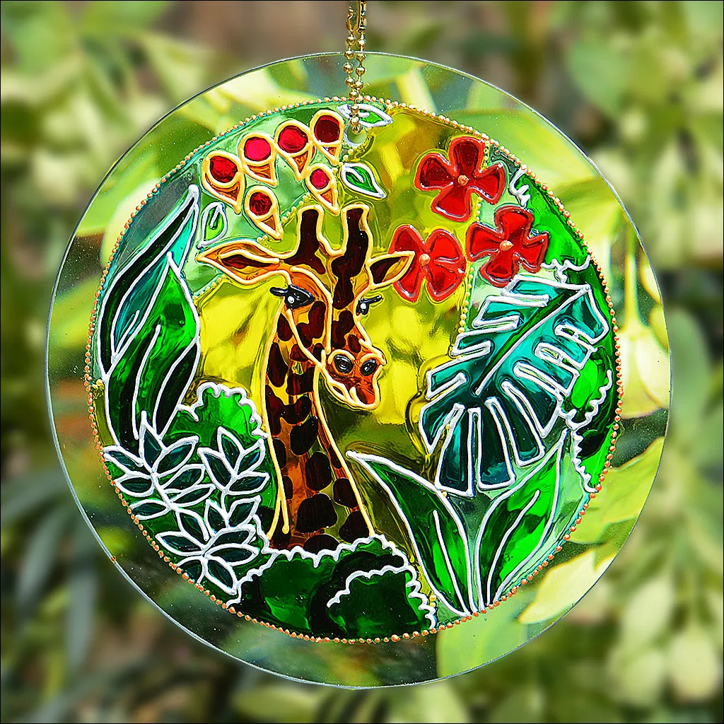 Giraffe Art Jungle Sun Catcher