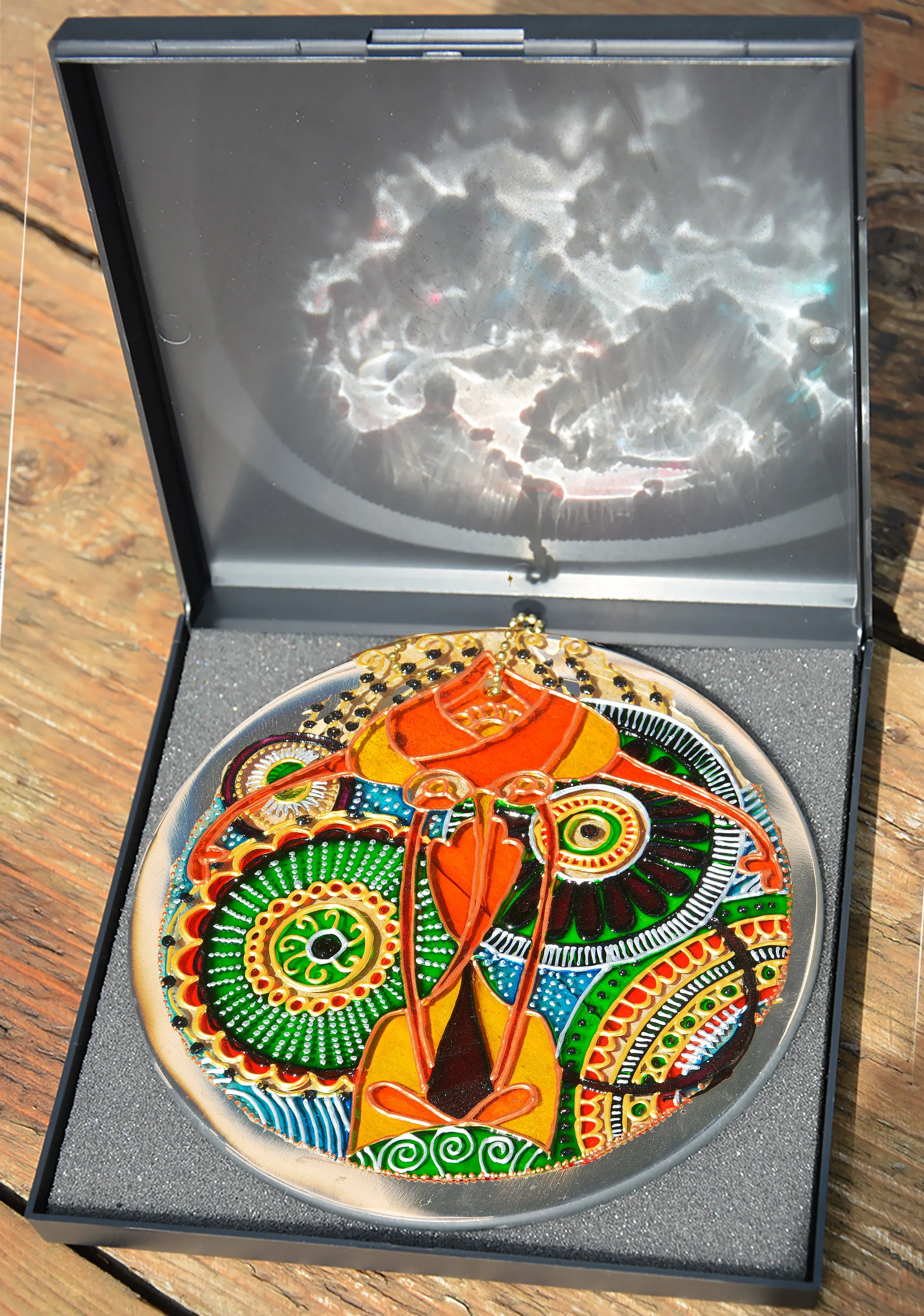Green & Gold Mandala Suncatcher