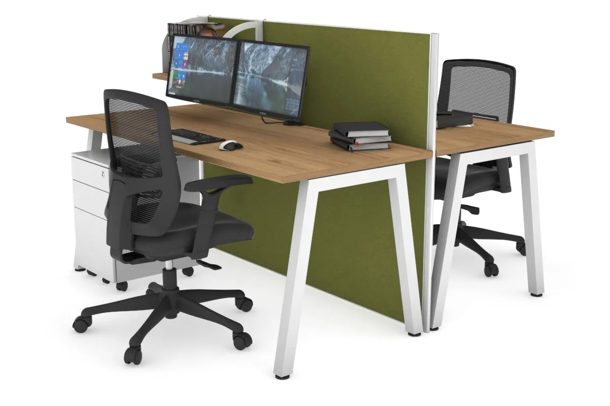 Horizon Quadro 2 Person Bench A Legs Office Workstation [1200L x 700W]
