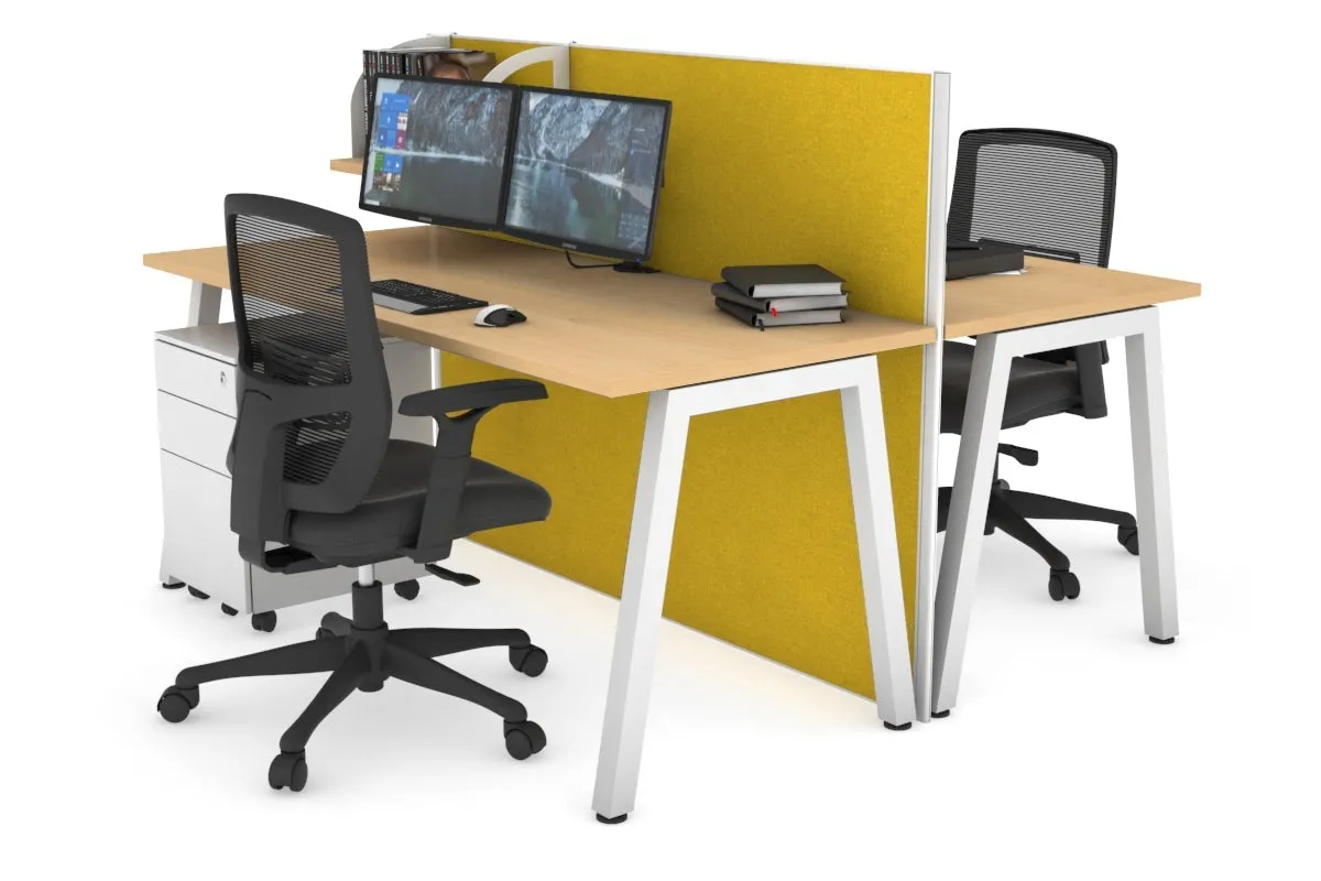 Horizon Quadro 2 Person Bench A Legs Office Workstation [1200L x 700W]