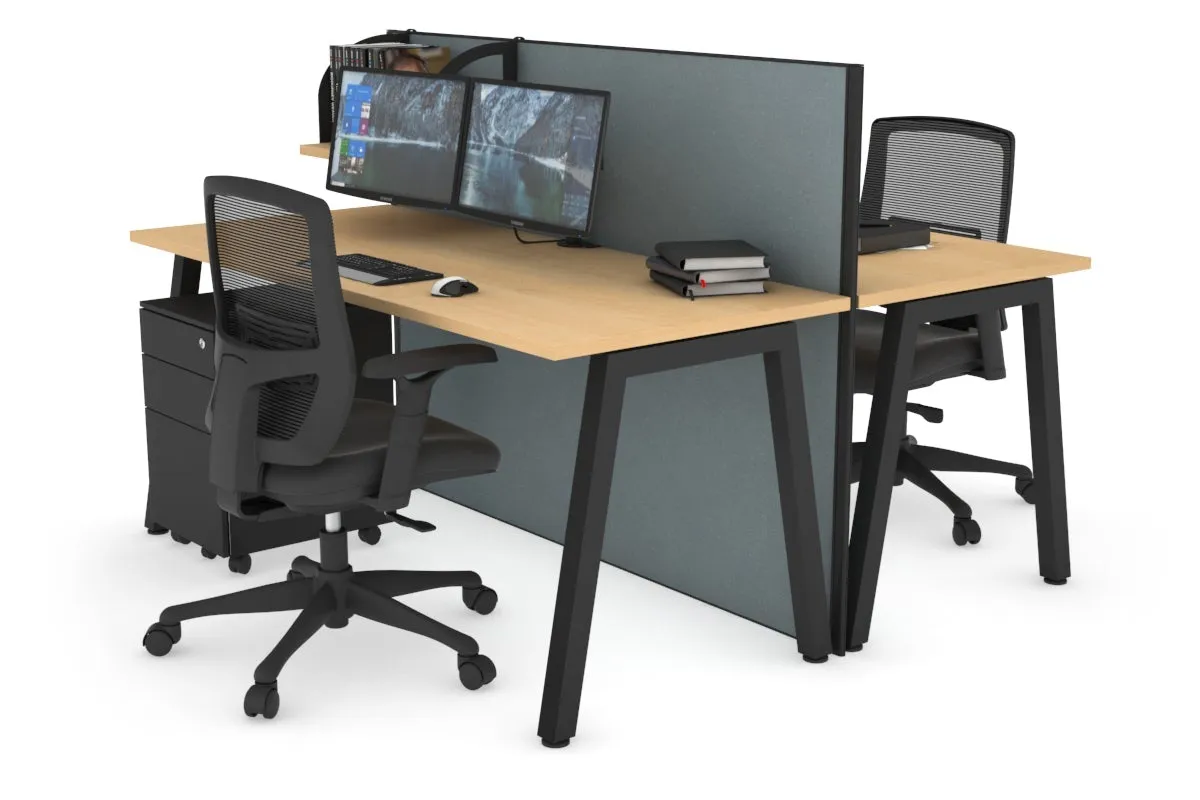 Horizon Quadro 2 Person Bench A Legs Office Workstation [1200L x 700W]