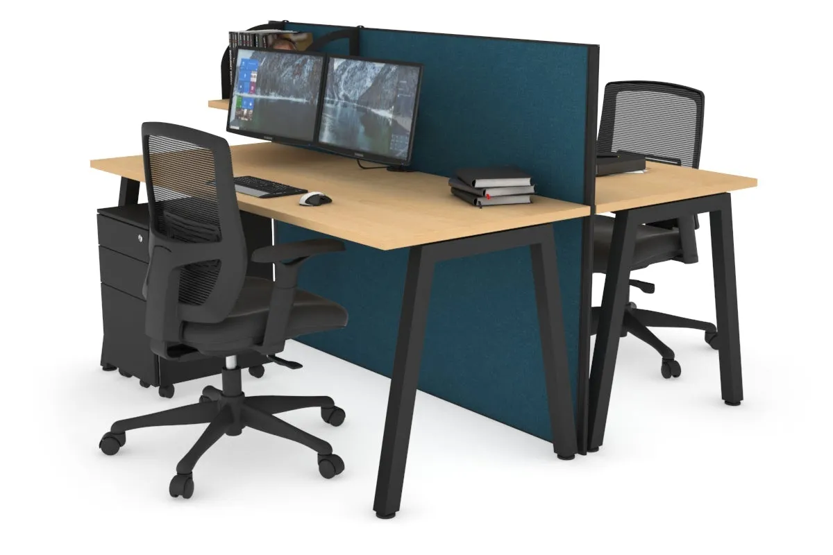 Horizon Quadro 2 Person Bench A Legs Office Workstation [1200L x 700W]