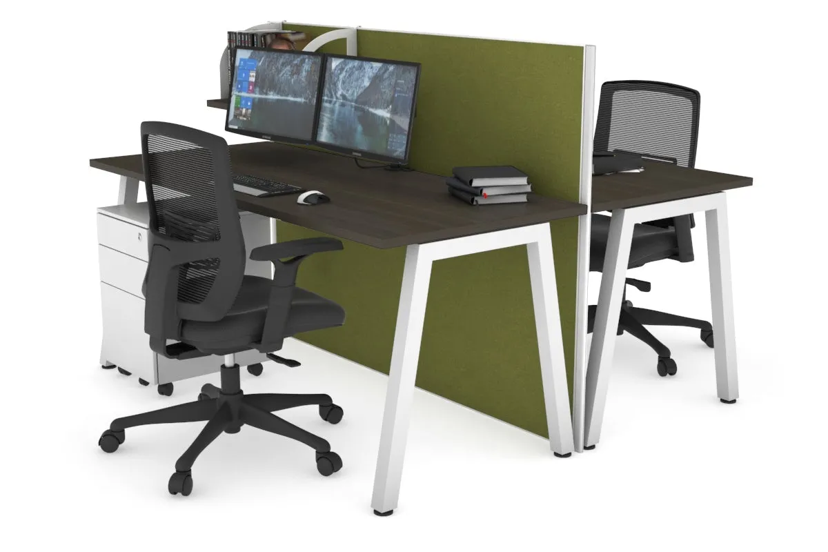 Horizon Quadro 2 Person Bench A Legs Office Workstation [1200L x 700W]