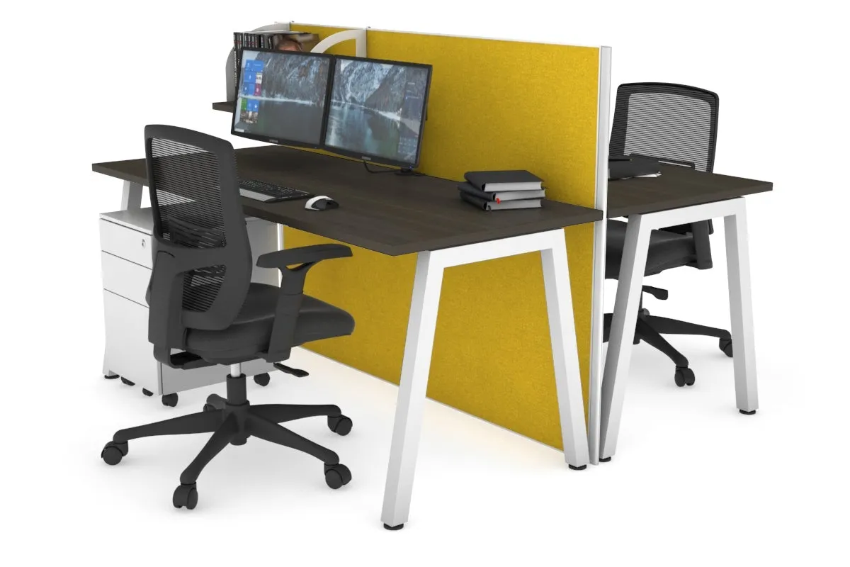 Horizon Quadro 2 Person Bench A Legs Office Workstation [1200L x 700W]