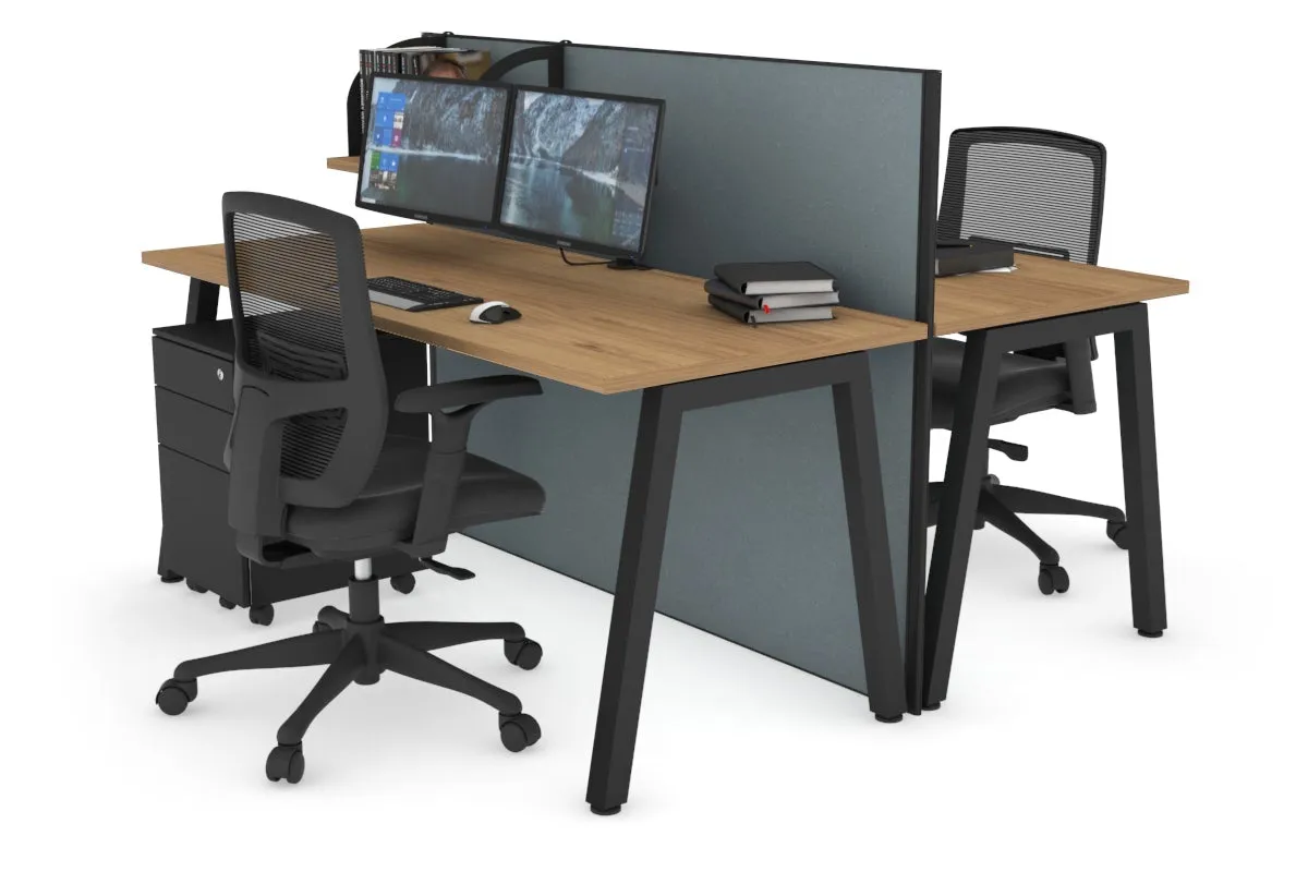 Horizon Quadro 2 Person Bench A Legs Office Workstation [1400L x 700W]