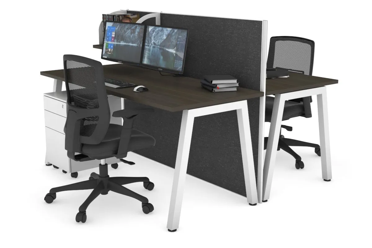 Horizon Quadro 2 Person Bench A Legs Office Workstation [1400L x 700W]