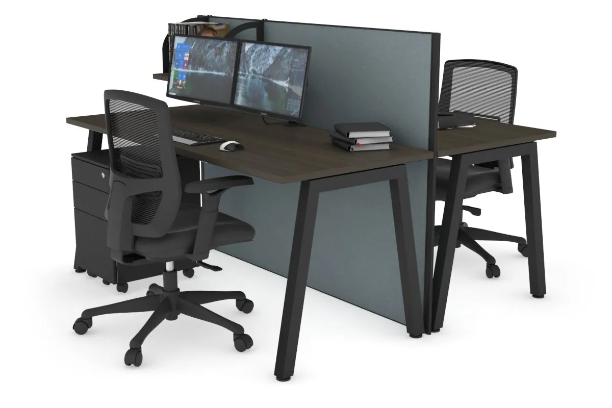 Horizon Quadro 2 Person Bench A Legs Office Workstation [1400L x 700W]