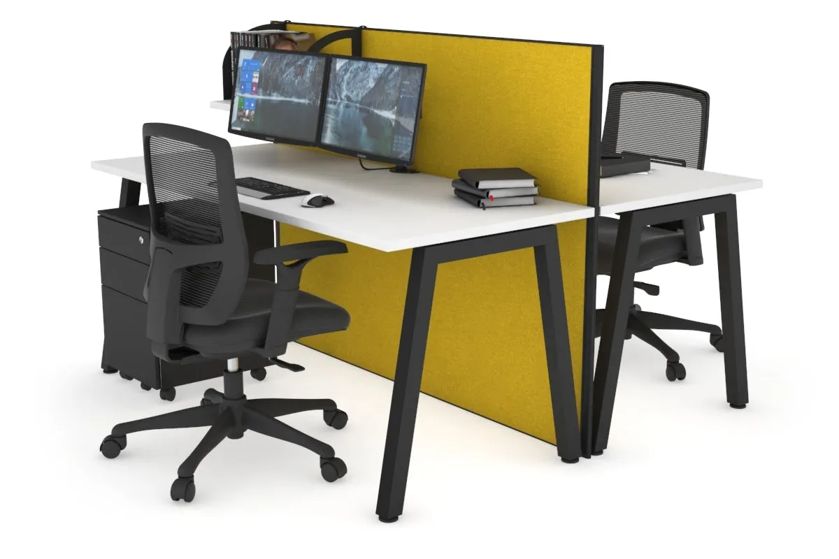 Horizon Quadro 2 Person Bench A Legs Office Workstation [1400L x 700W]