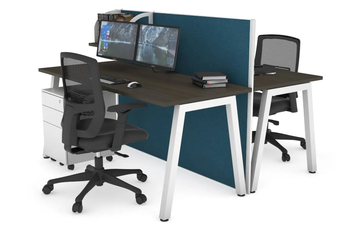 Horizon Quadro 2 Person Bench A Legs Office Workstation [1600L x 700W]