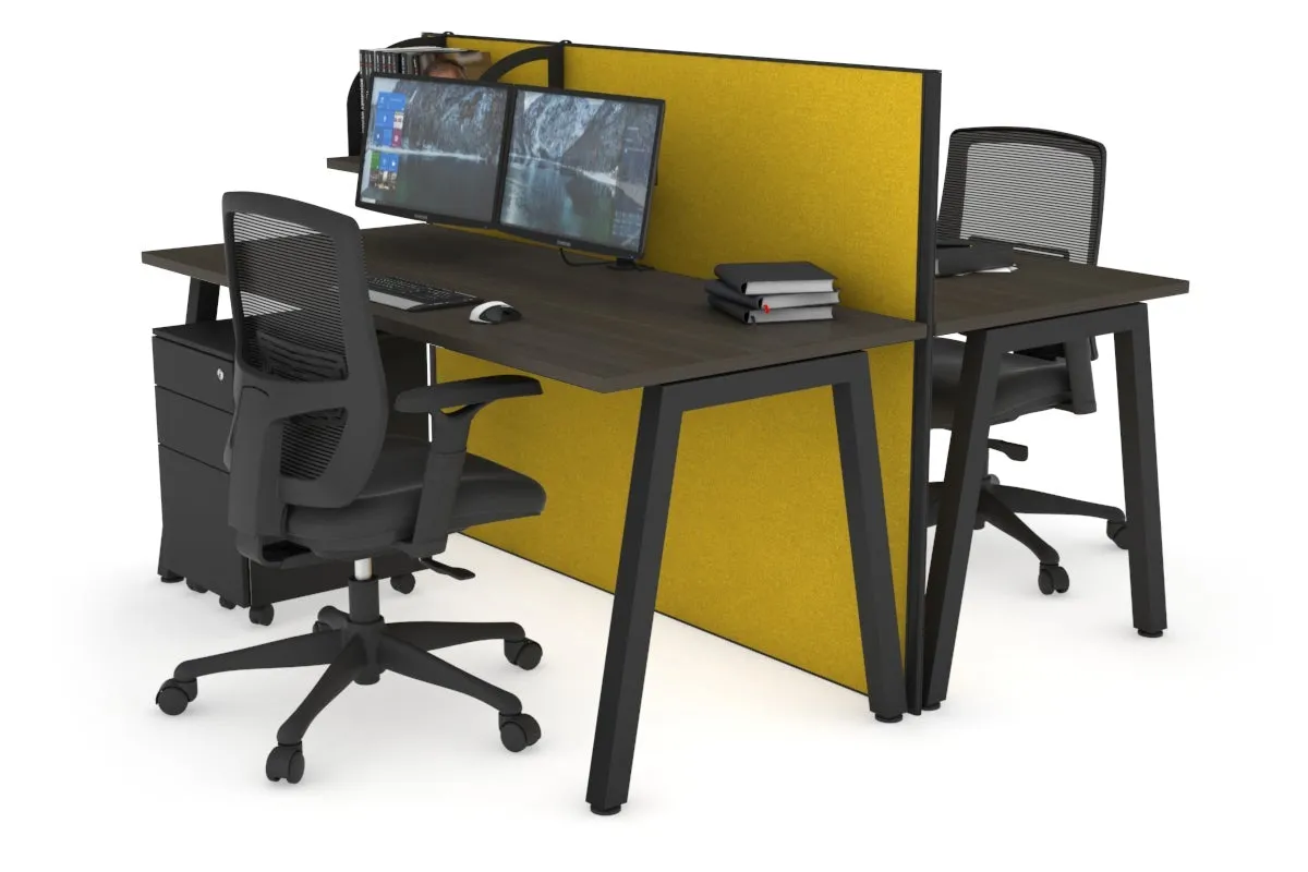 Horizon Quadro 2 Person Bench A Legs Office Workstation [1600L x 700W]