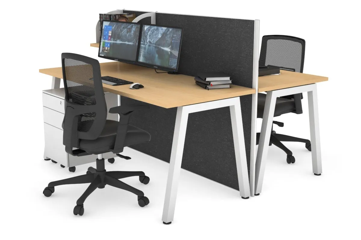 Horizon Quadro 2 Person Bench A Legs Office Workstation [1600L x 700W]