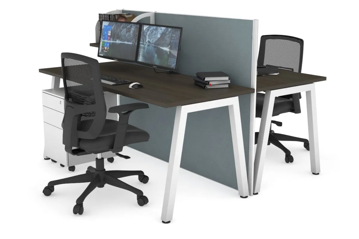 Horizon Quadro 2 Person Bench A Legs Office Workstation [1600L x 700W]