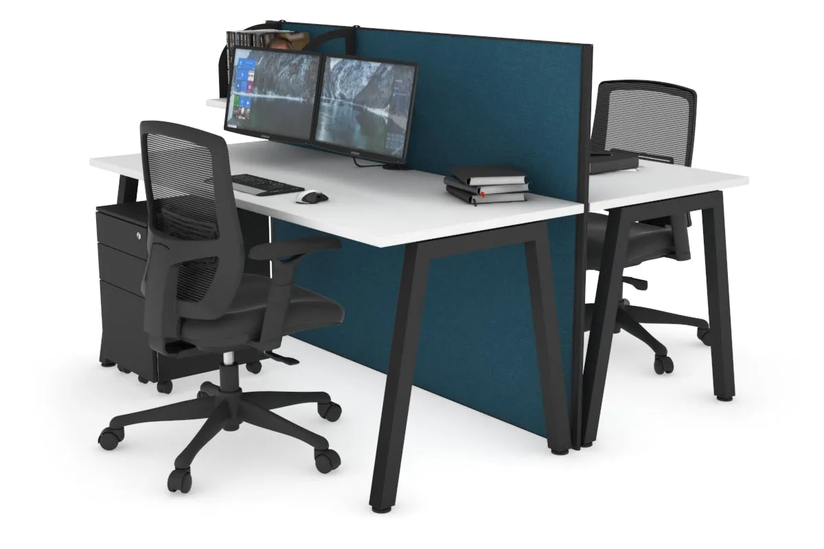 Horizon Quadro 2 Person Bench A Legs Office Workstation [1600L x 700W]