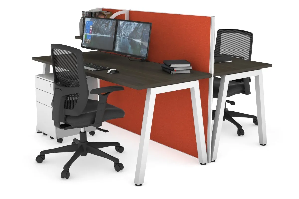 Horizon Quadro 2 Person Bench A Legs Office Workstation [1600L x 700W]