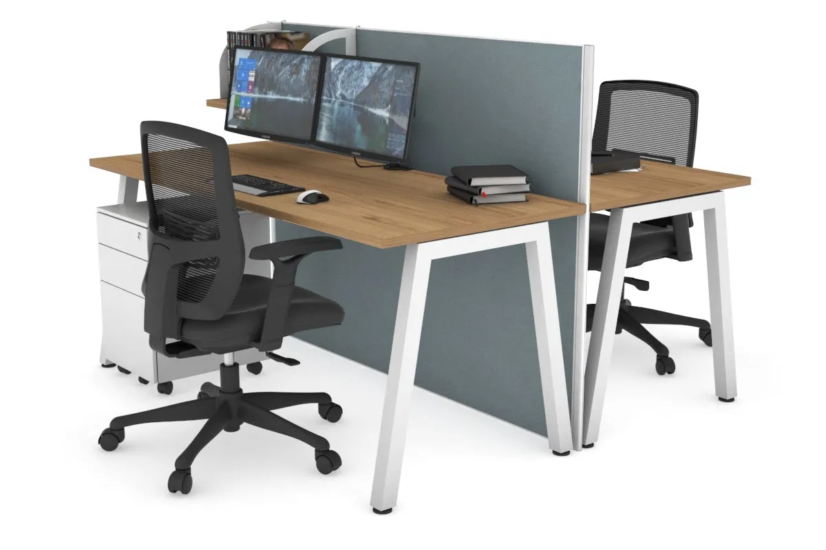 Horizon Quadro 2 Person Bench A Legs Office Workstation [1600L x 700W]