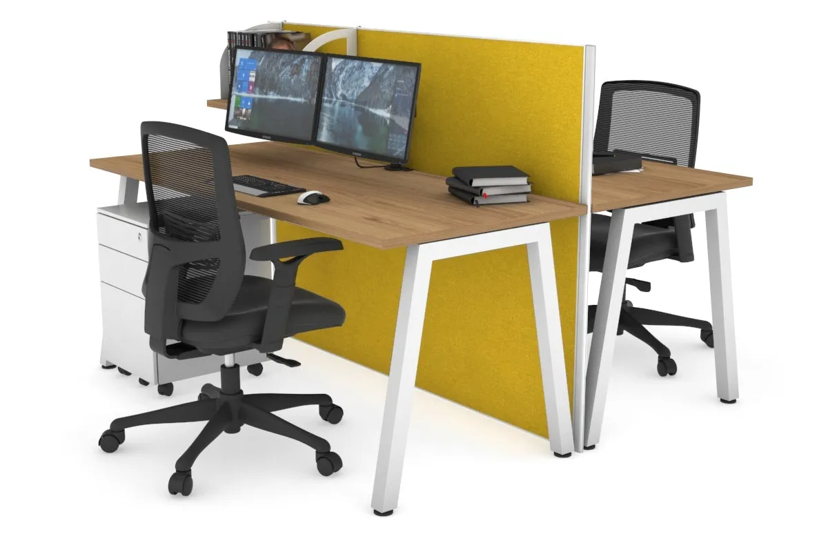 Horizon Quadro 2 Person Bench A Legs Office Workstation [1600L x 700W]