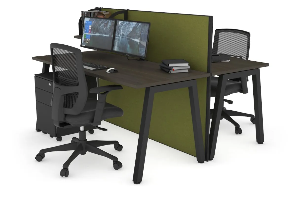 Horizon Quadro 2 Person Bench A Legs Office Workstation [1600L x 700W]
