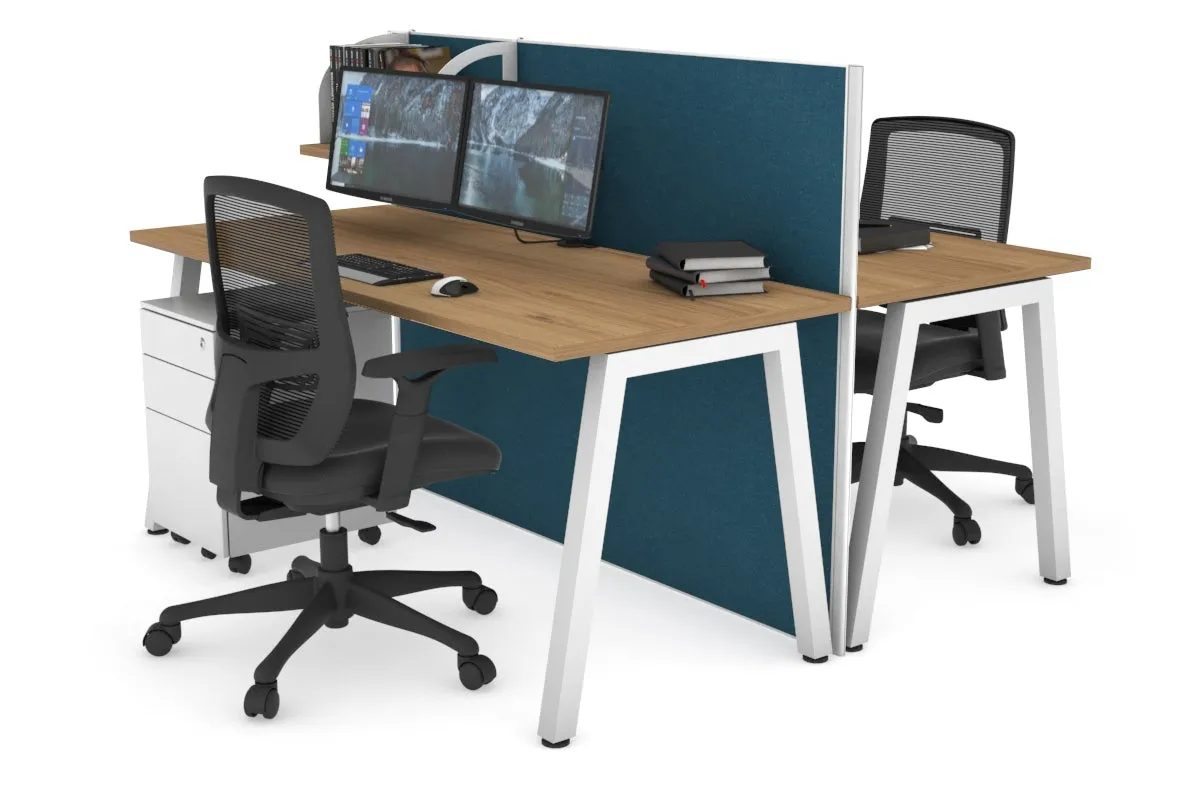 Horizon Quadro 2 Person Bench A Legs Office Workstation [1600L x 700W]