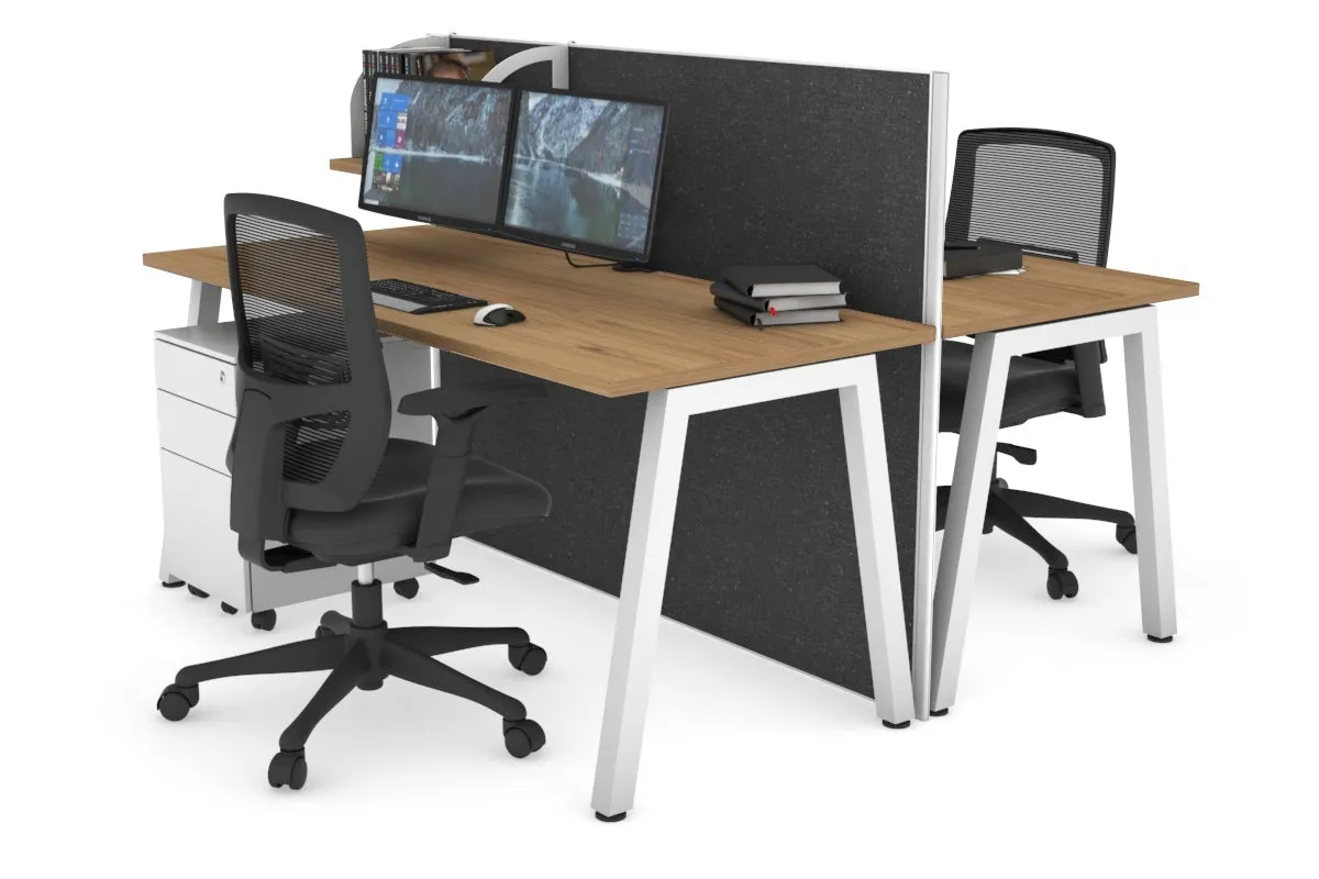 Horizon Quadro 2 Person Bench A Legs Office Workstation [1600L x 700W]