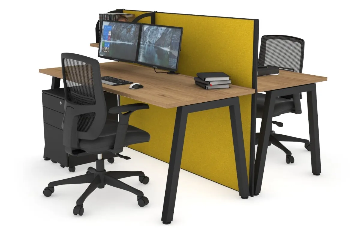 Horizon Quadro 2 Person Bench A Legs Office Workstation [1800L x 700W]