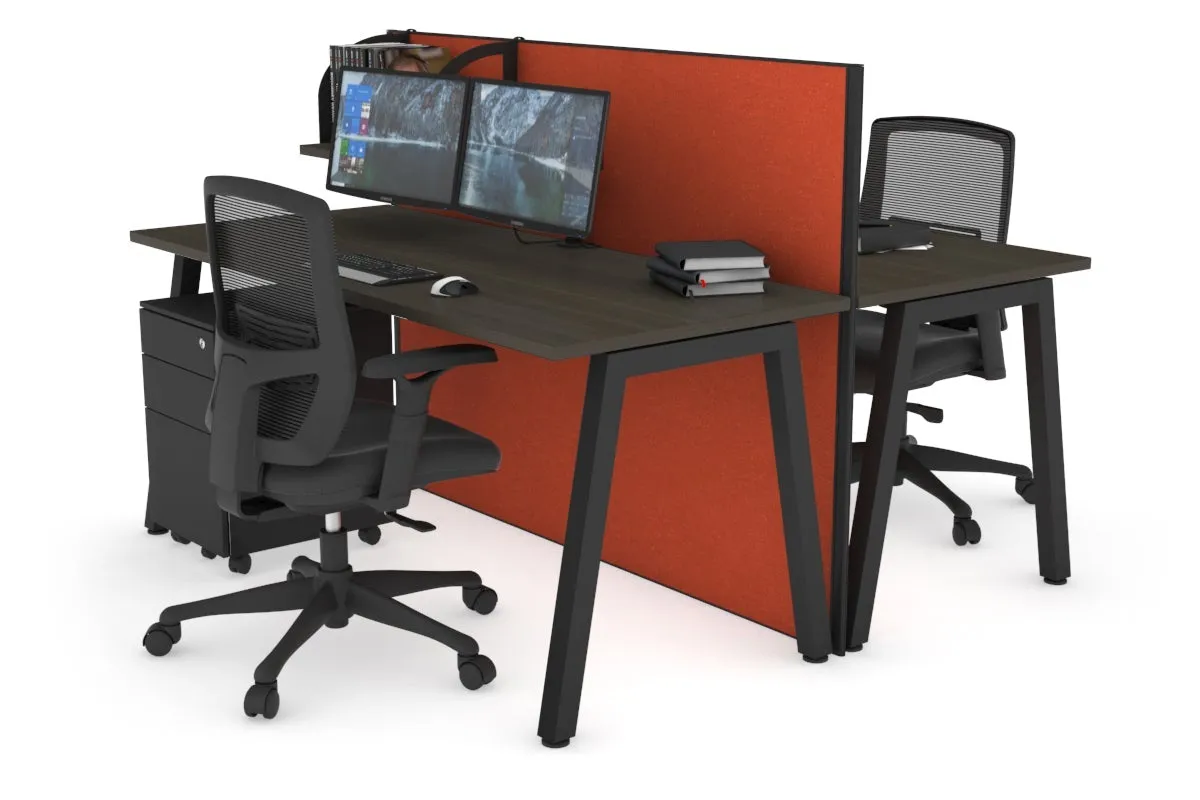 Horizon Quadro 2 Person Bench A Legs Office Workstation [1800L x 700W]
