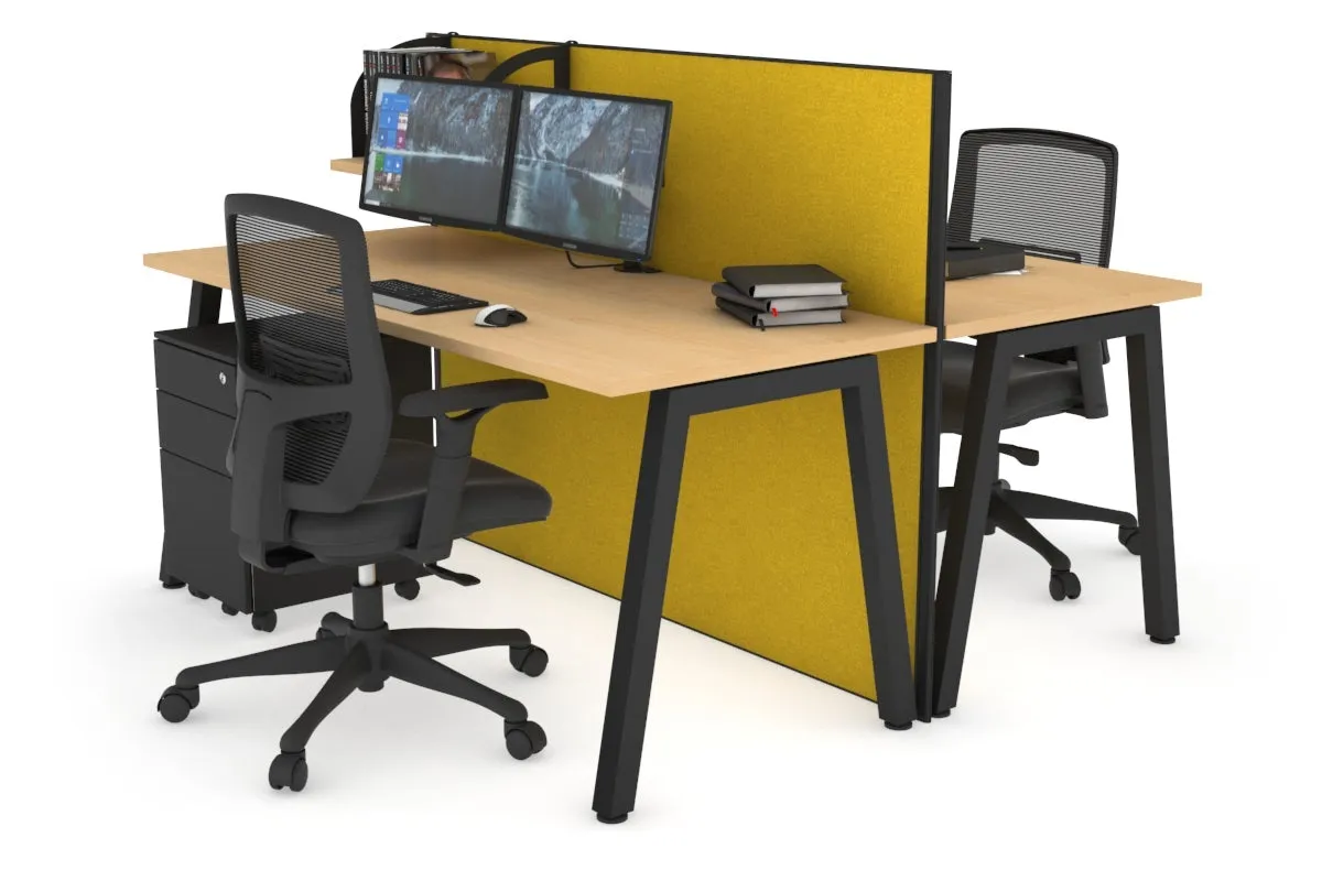 Horizon Quadro 2 Person Bench A Legs Office Workstation [1800L x 700W]
