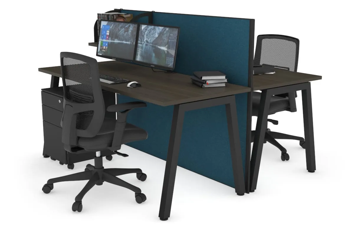 Horizon Quadro 2 Person Bench A Legs Office Workstation [1800L x 700W]