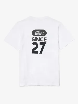 Lacoste Men's Crew Neck Crocodile-Print Cotton T-shirt