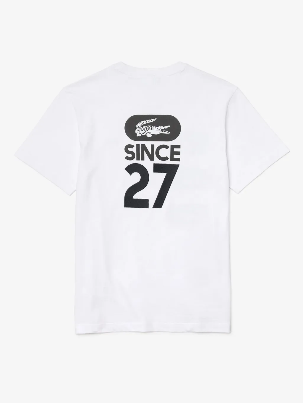 Lacoste Men's Crew Neck Crocodile-Print Cotton T-shirt