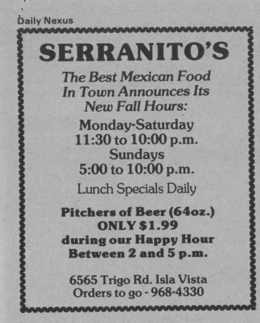 Legends of IV - Serranito's Mexican Food [Discontinued]