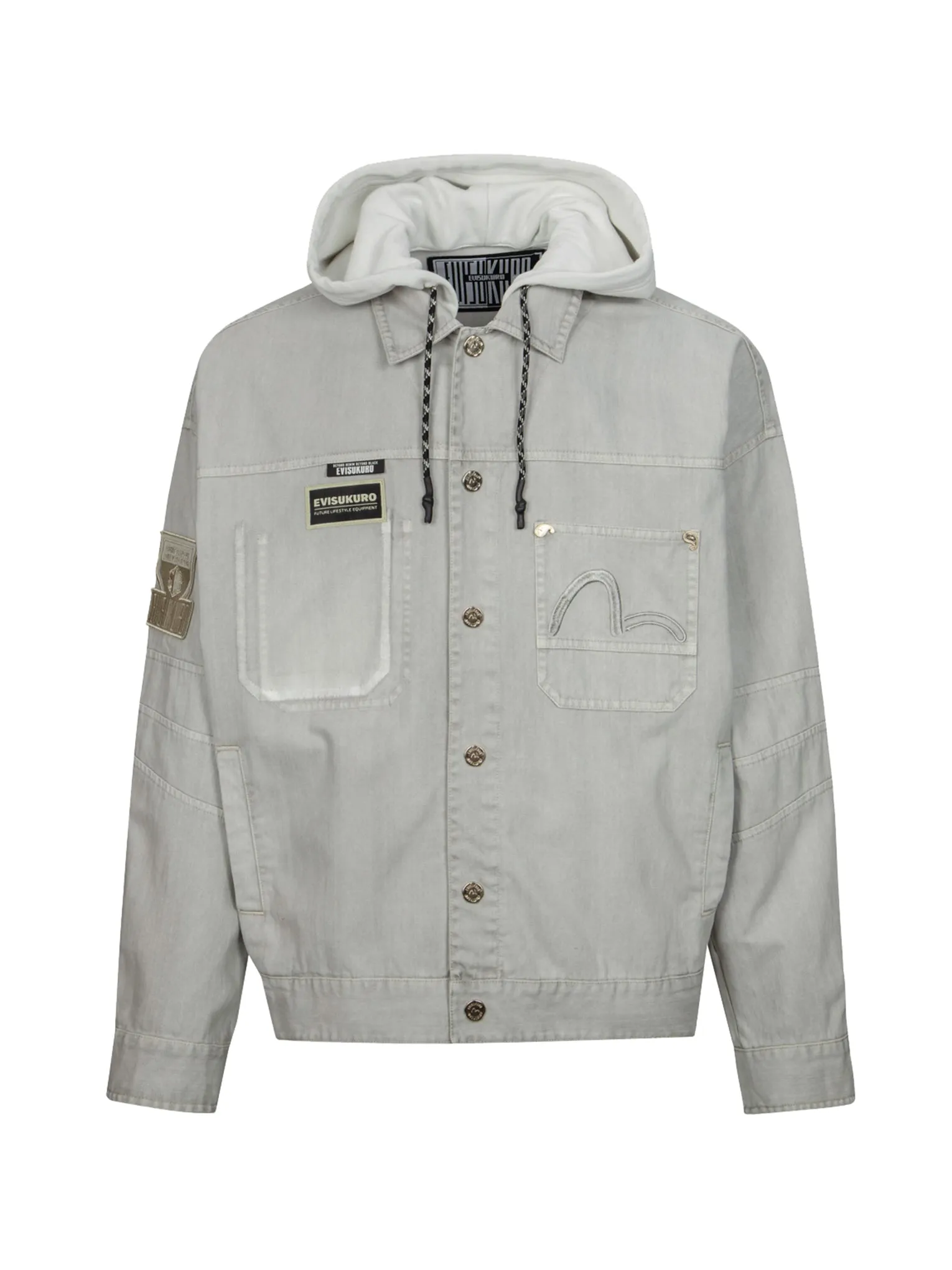 Logo Badges and Seagull Embroidery Relax fit Trucker Jacket
