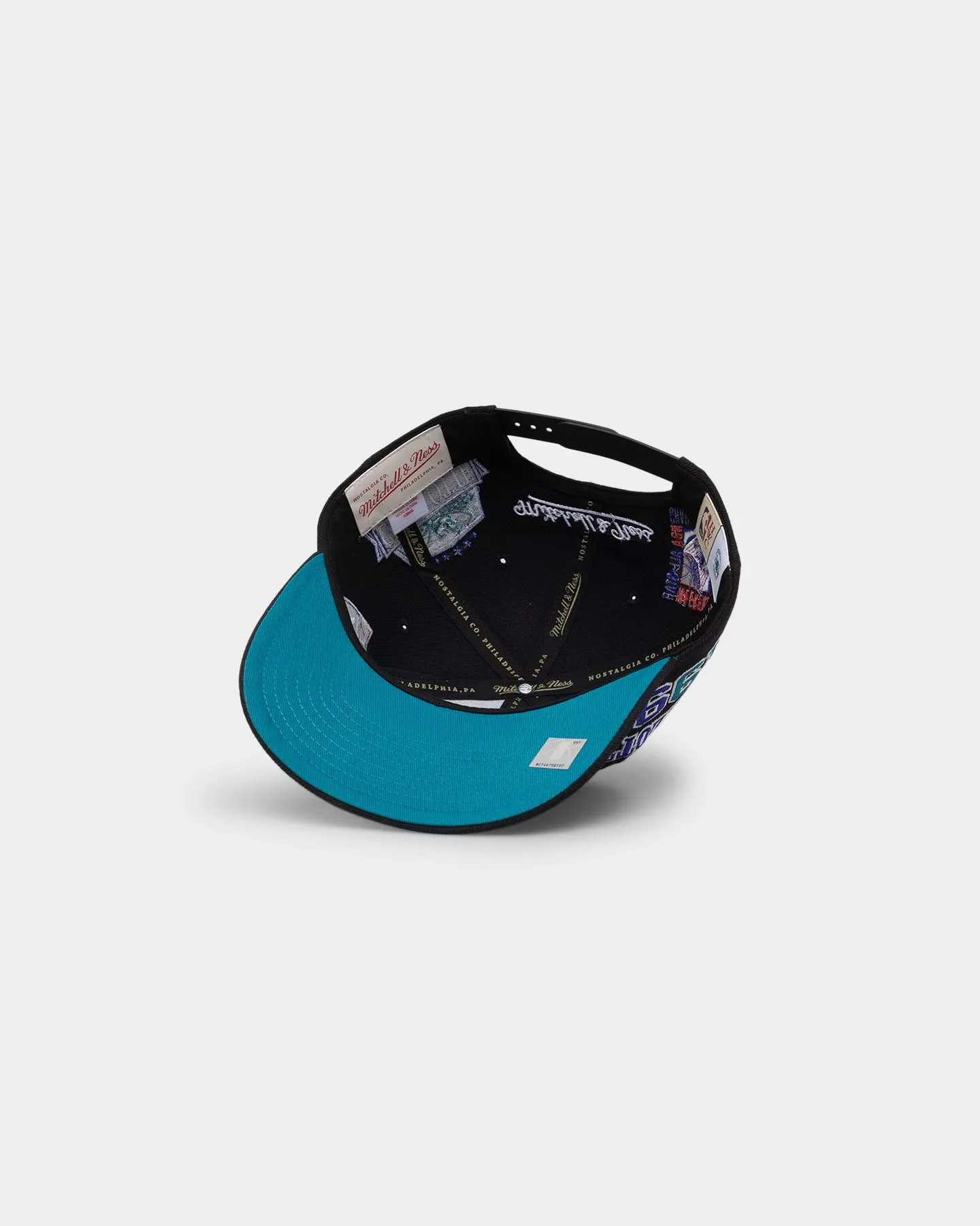 Mitchell & Ness Charlotte Hornets 'Highway' Pro Crown Snapback Black