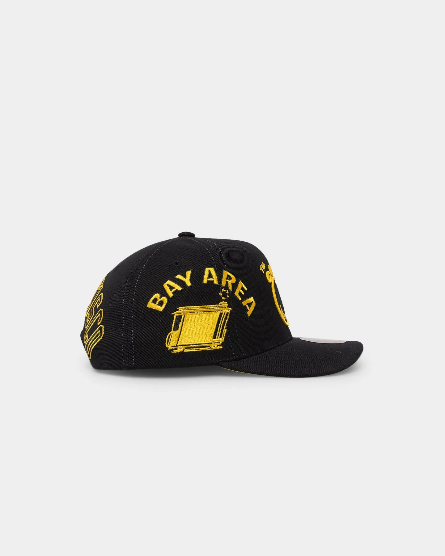 Mitchell & Ness Golden State Warriors 'Highway' Pro Crown Snapback Black