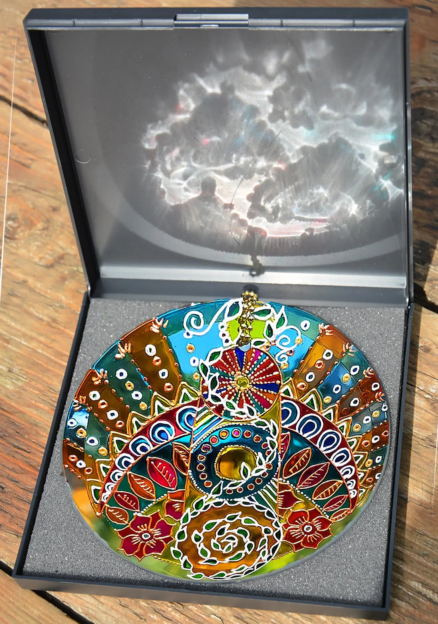 Multi Colour Art Nouveau Mandala Suncatcher